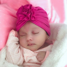 New Fashion Flower Baby Hat Newborn Elastic Baby Turban Hats for Girls 16Colors Cotton Infant Beanie Cap 10 PC 2024 - buy cheap