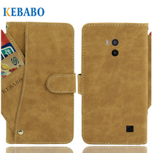 Cartera de cuero DEXP T155 funda 5,5 "Flip Vintage fundas ranuras de tarjeta frontal cubierta de teléfono de negocios bolsas de protección 2024 - compra barato