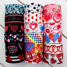 YJHSMY H-17420-1364,10 yards,22 mm Heart Ribbon Thermal transfer Printed grosgrain Wedding DIY Accessories materials gift wrap 2024 - buy cheap