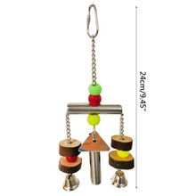 Bird Stand Toys Parrot Swing Cage Bell Hanging Up Pet Toy Parrot Cockatiel Parakeet Bird Muzzle Chew Sound Toys 2024 - buy cheap