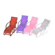 Sillas rosas para casa de ensueño, sala de estar, mecedora para playa, muebles Gardan, accesorios para muñecas, 4 colores, 1/6 2024 - compra barato