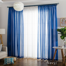 Cortinas transparentes de tul blanco para puerta y ventana, tela de cortina de Organza para sala de estar y dormitorio, 22 tipos de colores 2024 - compra barato