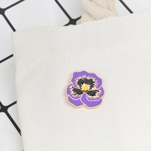 Purple flower brooches and pins women backpack icons clothing lapel pins accessories jewelry for girls #276896 2024 - buy cheap