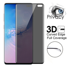 Protetor de tela para samsung anti-espionagem 3d, 3d curvo vidro temperado para privacidade, para samsung galaxy s10 s20 s21 s10e note 10 plus 20 ultra 2024 - compre barato