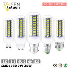 Sale 110V 220V E27 LED Lamp 72 69 56 LEDs Festival LED Corn Bulb 5730SMD LED Lights B22 GU10 GU9 E14 Warm White 25w 20w 15w 2024 - buy cheap