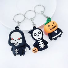Halloween Ghost Festival Creative Keychain Pendant Girl Bag Car Key Halloween Pendant Children Toys Small Gift Pumpkin, Skeleton 2024 - buy cheap