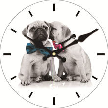 Relojes de pared elegantes y desgastados para cachorros, reloj de pared Vintage, decoración del hogar, regalo 2024 - compra barato
