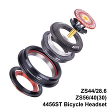 4456ST-horquilla de tubo recto para bicicleta, 44mm, 56mm, CNC 1, 1/8 "-1, 1/2", 1,5, cónica, interna, 44, 56, superior 2024 - compra barato