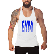 Brand Clothing Gyms Fitness Men Tank Top Letters Print Vest Mens Bodybuilding Stringer Tanktop Workout Singlet Sleeveless Shirt 2024 - buy cheap