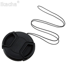 Camera Lens Cap Protection Cover 49mm/52mm/55mm/58mm/62mm/67mm/72mm/77mm/ With Anti-lost Rope 2024 - buy cheap