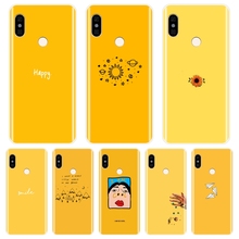 Funda trasera para Xiaomi Redmi Note 6 Pro, 5A, Prime 5, 4, 4X, de silicona suave, amarilla, para Pocophone F1, Redmi S2, 6A, 5 Plus, 4A 2024 - compra barato