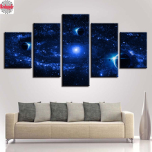 Diamond Embroidery planet Diamond Painting Cross Stitch Full rhinestone Diamond Mosaic 5 Panel Beautiful Cosmos Star Landscape 2024 - buy cheap