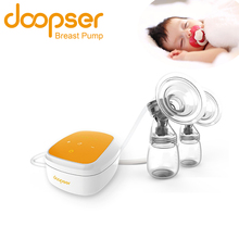 Doopser-bomba de mama elétrica dupla com garrafa para leite materno, com led, usb, 5 níveis de elevação, para amamentação, massagem 2024 - compre barato