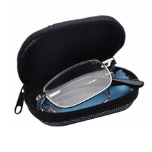 Portable Folding Reading Glasses Oval Metal Frame Presbyopic Magnifying Readers +1.0 To +4.0 With Case 2024 - buy cheap