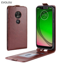 Vertical Flip Leather Case for Motorola Moto G7 Plus G7 Power Cover Retro Magnetic Flip Cover for Moto G7 Play Phone Bag Funda 2024 - buy cheap