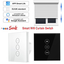 EU/UK 110-250V WiFi Electric Curtain Switch Touch APP Samrt Life  Voice Control By Alexa Echo For Mechanical Limit Curtain Motor 2024 - buy cheap