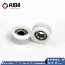 696 ZZ Ball Bearing Covered With POM Plastic 6*21*10 mm ( 2 PCS ) Plastic Pulley Bearings 696 Z 2Z 2024 - buy cheap