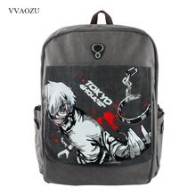 Tokyo Ghoul Backpack Cartoon Kaneki Ken Canvas Shoulder Bag Back Pack Schoolbag Travel Laptop Bag with Earphone Hole 2024 - buy cheap