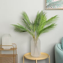 Искусственные Пальмовые Листья искусственные растения тропические Пальмовые Листья DIY цветочное украшение 2024 - купить недорого