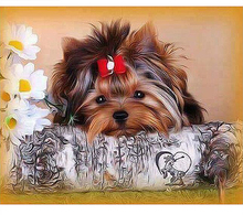 New Full Square 5D Diy Diamond Painting Cute Dog Diamond Embroidery Cross Stitch Rhinestone Diamond Mosaic Painting Home Decor 2024 - buy cheap