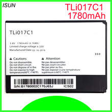 ISUNOO 10pcs/lot 1780mAh TLI017C1 battery For Alcatel One Touch PIXI 3 4.5 4.5" 5019D 5017D 5017A 5017X 5017 5027B TLi017C1 2024 - buy cheap