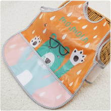 Adjustable Baby Bibs EVA Plastic Waterproof Lunch Feeding Bibs Baby Cartoon Feeding Cloth Children Baby Apron Babador de bebe 2024 - buy cheap