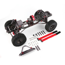 CNC Aluminum Metal and Carbon Frame Body for 1/10 RC Crawler Cars AXIAL SCX10 Chassis 313mm Wheelbase Vehicle Part Accessories 2024 - buy cheap