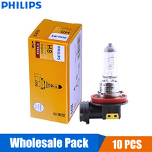 Philips vision-lâmpada de farol de carro com visão h8, 12v, 35w drive, 12360c1 + 30%, luz original mais brilhante, pacote de 10 unidades 2024 - compre barato
