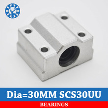 2Pcs SCS30UU/SC30UU Linear Bearing 30mm Linear Slide Block ,free shipping 30mm CNC Router linear slide For 30mm Linear Shaft 2024 - buy cheap