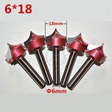 6mm*18mm,CNC Tungsten steel 3D Needle nose bit,CNC machine tool,PVC,MDF,Acrylic,Carbide end mill,woodworking insert router bit 2024 - buy cheap