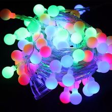 10pcs/lot 10m 100LED Ball String Christmas led lantern LED Garland Chuzzle strip LED string Xmas holiday wedding decoration 2024 - buy cheap