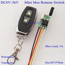 Interruptor remoto rf de ampla tensão, luz led sem fio, para carro, ônibus, motocicleta, caminhão, bateria, 12v, 13.8v, 16v, 24v, 36v