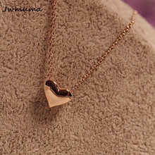 New Heart Women's Necklace Simple Metal alloy clavicle chain Pendant necklace Anti-oxidation alloy jewelry For women Gift 2024 - buy cheap