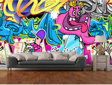 Custom 3D art wallpaper, Urban Art Graffiti 3d wall murals wallpaper for apartment building background wall vinyl wallpaper 2024 - buy cheap