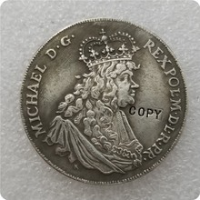 Polonia Talar 1671 MICHAEL Rex Polonia ELBINGENS Elbl g copia moneda conmemorativa monedas-monedas réplica Medallas de coleccionables 2024 - compra barato