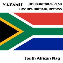 YAZANIE-Bandera de Sudáfrica grande de algodón, 4 pulgadas de algodón, bandera europea de país, 60x90cm/90x150cm/120x180cm/160x240cm 2024 - compra barato