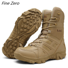 New Outdoor Tactical Sport Men's Shoes Waterproof Hiking Shoes Male Outdoor Hunting Boots Mountain Climbing Shoes Men Army Boots 2024 - buy cheap