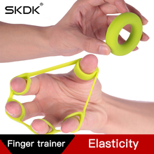SKDK 1Set Silicone Hand Gripping Ring Professional Finger Strength Trainer Exerciser Workout Gym Fitness Finger Expand Gripper 2024 - buy cheap