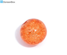 Doreen Box hot-  100 Crackle Glass Round Beads 8mm Dia. (B05637) 2024 - buy cheap