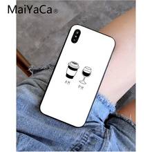 MaiYaCa Coffee Wine Cup book Black TPU Soft Silicone Phone Case Cover for iPhone X XS MAX  6 6s 7 7plus 8 8Plus 5 5S SE XR 2024 - buy cheap