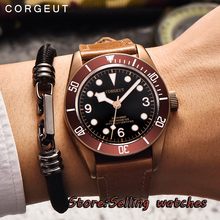 41mm CORGUET coffee sterile dial coffee case Sapphire Glass miyota automatic mens Watch 2024 - buy cheap