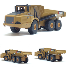High simitation 1:50 alloy articulated dump truck model toys alloy engineering vehicle model metal diecasting kids toys gifts 2024 - buy cheap