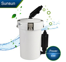 Sunsun filtro super silencioso 6w 400l/h sistema de filtro externo HW-602B /w bomba e tubos aquário tanque peixes planta 2024 - compre barato