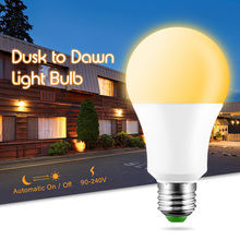 LED Light Control Bulb E27 10W Dusk To Dawn Light Bulbs AC 220V 110V Day Night Light Lamp For Home Porch Yard Garage Lighting 2024 - buy cheap