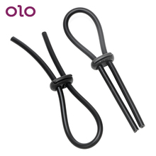 OLO Penis Enlargerment 1 Pair Adjustable Male Penis Extender Cock Rings Time Delay Ejaculation Erotic Sex Toys for Men 2024 - buy cheap