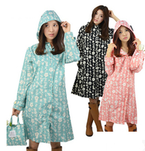 Japonesa moda feminina fina portátil para mulheres, casacos para chuva longo rodada à prova d'água _ meninas roupa floral ao ar livre jaqueta de chuva 2024 - compre barato