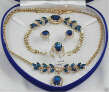 fine Lovely Wonderful Beautiful blue gem bracelet earring ring necklace pendant gem women's jewelry  2024 - buy cheap