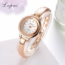 Lvpai Women Fashion Watches Elegant Lady Stainless Steel Bracelet Wrist Watch Clock Luxury Rhinestone Quartz Watch Relogio 2024 - buy cheap