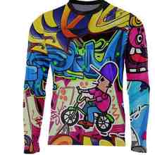 2021 New Red Black Yellow Moto GP Mountain Bike Motocross Jersey BMX DH Long MTB T-Shirt Clothes Sportswear Downhill MX MTB 2024 - buy cheap