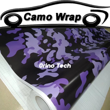 Jumbo-película de vinilo negra y púrpura, revestimiento para coche de camuflaje, adhesivo gráfico para carrocería de motocicleta, pegatina de envoltura, burbuja sin aire 2024 - compra barato
